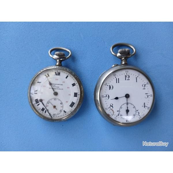 deux montres a gousset pour pieces