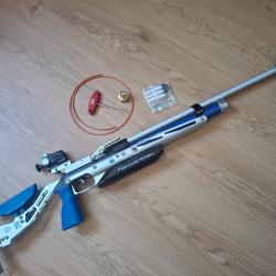 Carabine &agrave; plomb pour comp&eacute;tition haut niveau FEINWERKBAU FEIN P800 Evolution Cal 4.5 mm bleue ALU