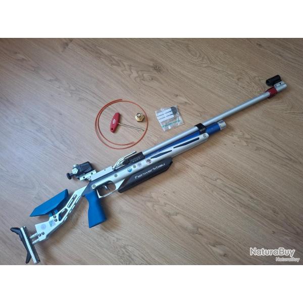 Carabine � plomb pour comp�tition haut niveau FEINWERKBAU FEIN P800 Evolution Cal 4.5 mm bleue ALU