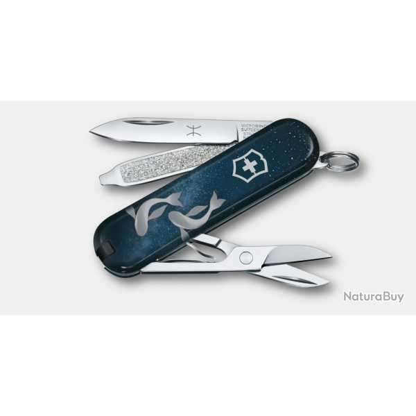 Victorinox Classic SD Poissons - Couteau Suisse Zodiac Signs Pisces 0.6223.2PIS