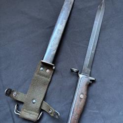 Ba&iuml;onnette krag 1894 fabrication allemande WW2 - modifi&eacute; USM1