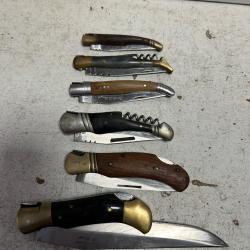 Lot de 6 couteaux pliants Laguiole