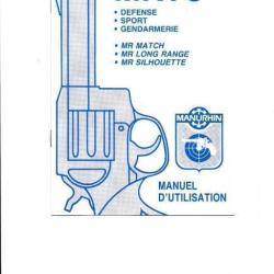 notice origine revolver MANURHIN MR73 MR 73 (envoi par mail) FRANCAIS - VENDU PAR JEPERCUTE (m2912)