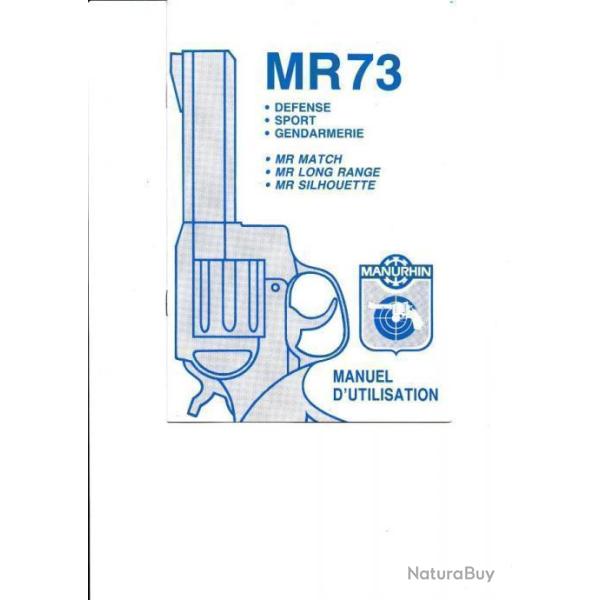 notice origine revolver MANURHIN MR73 MR 73 (envoi par mail) FRANCAIS - VENDU PAR JEPERCUTE (m2912)