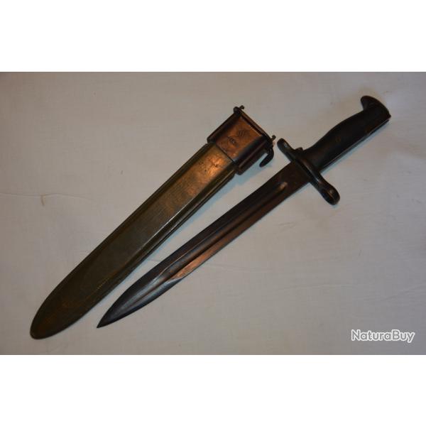 BAIONNETTE AMERICAINE MOD 1942 (UFH) MODIFIEE M1-FUSIL GARAND-NORMANDIE 1944-LIBERATION-2�WW