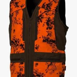 SOMLYS- Gilet reversible camo orange/marron - REF 611N