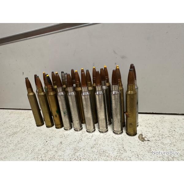 Lot de 27 balles calibre 300win mag