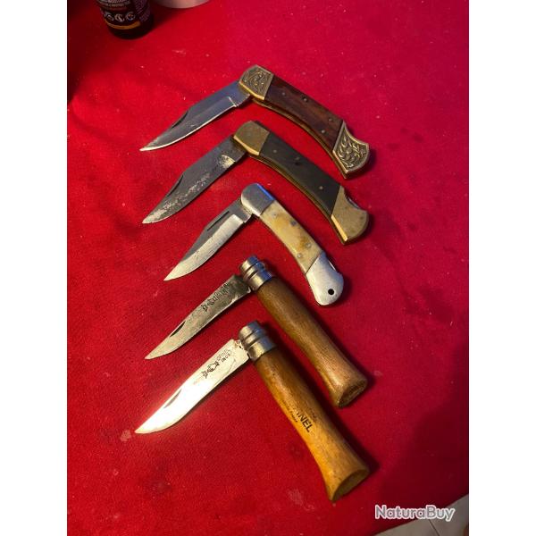 Lot de 7 couteaux