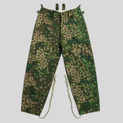 Pantalon Erbsentarn M44 &laquo; Spring &raquo; - Camouflage Petits Pois en Coton-Lin - Reproduction WW2 L