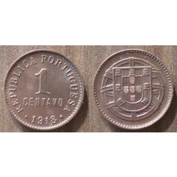 Portugal 1 Centavo 1918 Piece Europe Sud Centavos Escudos Escudo