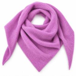 Echarpe triangle avec trou en laine et angora Femme - 4 coloris - Mackie - Fondant