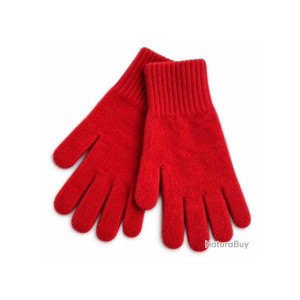 Gants en laine en angora Femme Crawford - 4 coloris - Mackie - Red