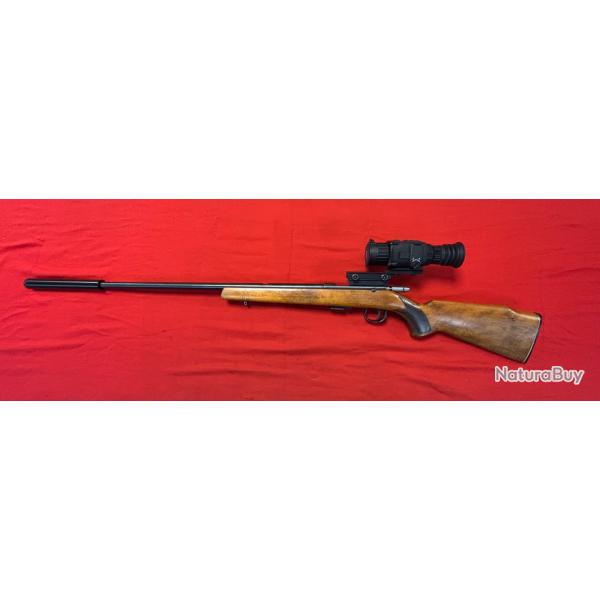 Carabine Ansch�tz .22 LR - 5+1 coups - Thermique HIKMICRO TH25 + Mod�rateur de son - Occasion