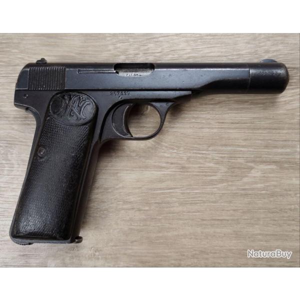 Pistolet FN Browning Mod�le 1910/22 - Cal 9mm court - Contrat "Gendarmerie Mobile" (Occasion)