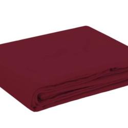Nappe rectangulaire polyester bordeaux 140x200 cm imperm&eacute;able antitaches