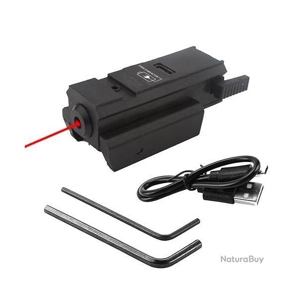 Laser rouge rechargeable SYQT pour rail picatinny