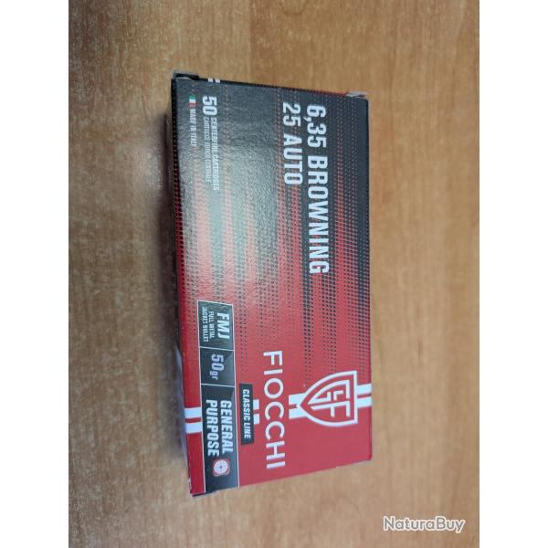 Balles Fiocchi FMJ - Cal. 25 ACP
