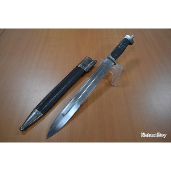 Rare Ba�onnette Danoise KRAG-JORGENSEN - Mod�le 1889 avec son fourreau d'origine - Fab. ALEX-COPPEL