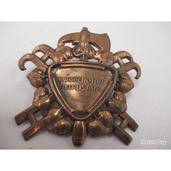 plaque de casque de pompier  �trang�re