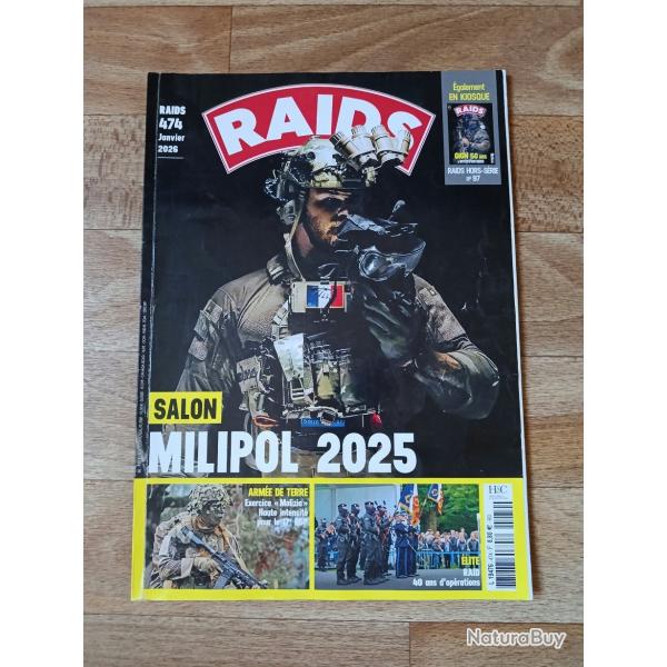 REVUE RAIDS 474 JANVIER 2026 40ANS D OPERATIONS DU RAID MILIPOL2025 LE 17RGP COMBATS ARMEE POLOGNE
