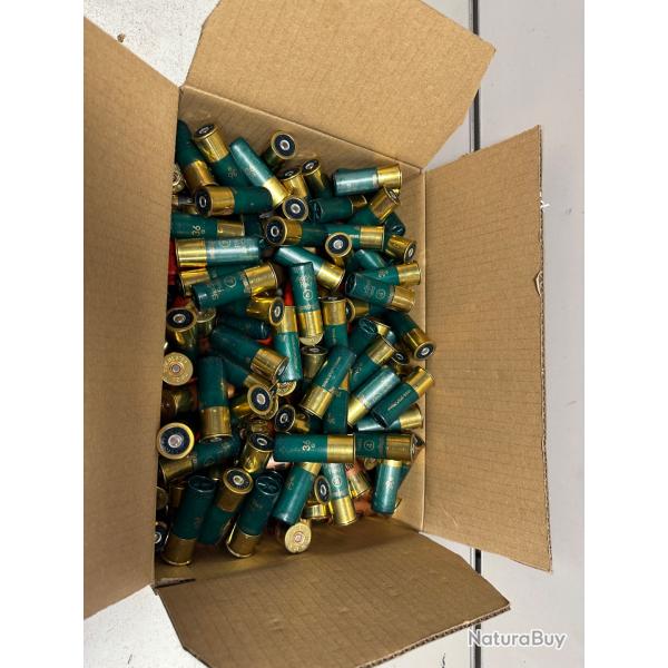 Lot de 10,7kg de cartouches calibre 12 bourre jupe