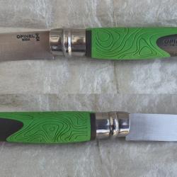 COUTEAU DE SURVIE OPINEL N&deg; 12 EXPLORE VERT - SIFFLET - ALLUME-FEU