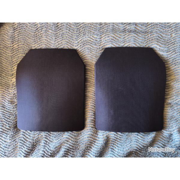PLAQUES BALISTIQUES Taille SAPI bomb�es de Niveau IV KE-BURGMANN (Lot de deux plaques)