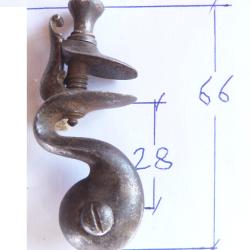 Chien &agrave; silex de pistolet d&eacute;but 18e