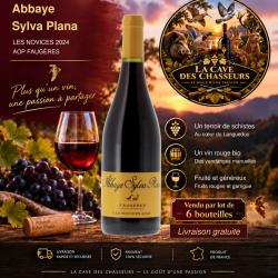6 bouteilles de Abbaye Sylva Plana "les novices" 2024 AOP Faug&egrave;res livraison gratuite et rapide