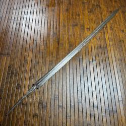 LAME DE SABRE / &Eacute;P&Eacute;E A DOUBLE GORGE / LANGUE DE CARPE 19 eme