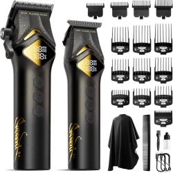 Tondeuse Cheveux Hommes, 6000/8000RPM Kit Coiffeur Sans Fil Tondeuse &agrave; Cheveux Professionnel &Eacute;lectri