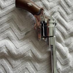 Revolver ancien type Lefaucheux &agrave; broche - Fabrication belge pr&eacute;sum&eacute;e - XIXe si&egrave;cle - 1860-1875