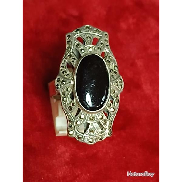 Bague  bague cocktail  Art D�co en argent sterling 925