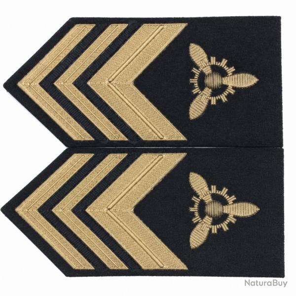 Fourreaux de manche  Marine Italienne - Secondo Capo MSA (M�canicien)