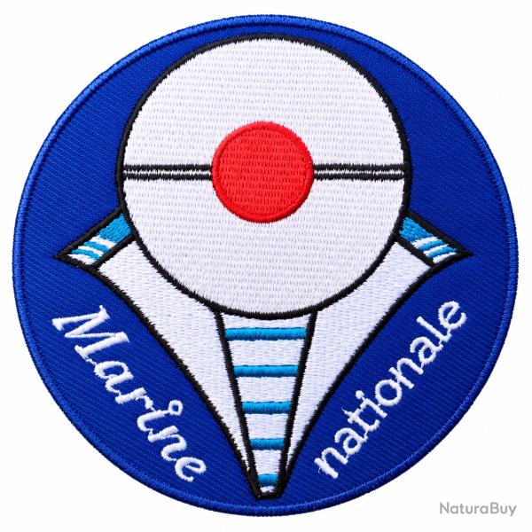 �cusson Brod� Marine Nationale Fran�aise - Cocarde Tricolore - 90 mm