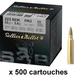 SELLIER & BELLOT cal.223 Rem FMJ 55gr /500