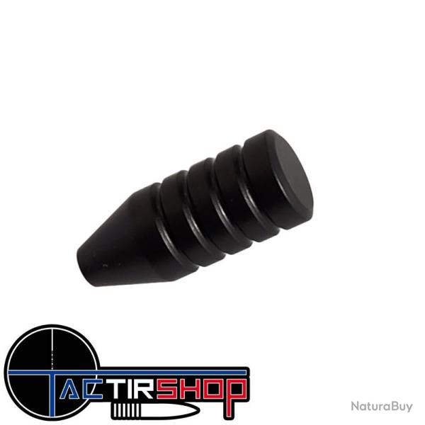 Boule de levier culasse Pete's Pillars CZ 457 Slim Smooth Grooved Bolt Knob Billet Aluminum Black PP