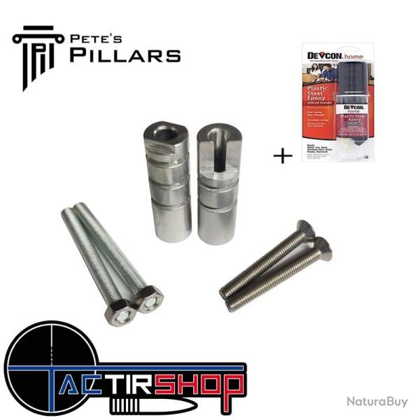 Kit bedding CZ 457 Pete's Pillars Profiled Pillar Bedding DELUXE KIT with Devcon and STAINLESS Actio