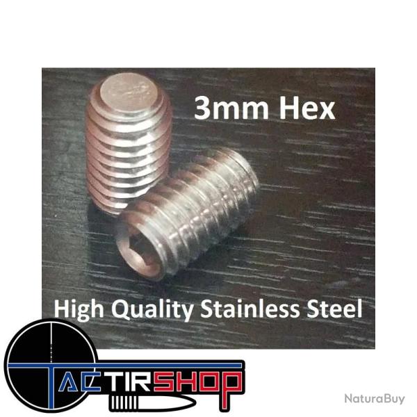 Vis de fixation de canon CZ 457 Replacement Upgraded High Quality STAINLESS STEEL Barrel Set Screws