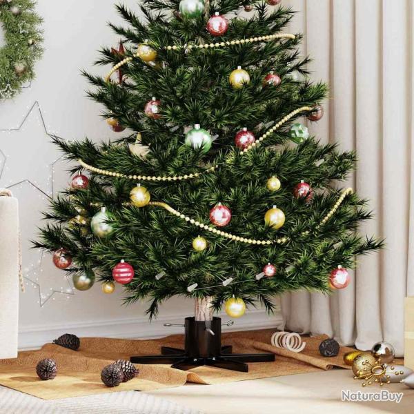 Pied de sapin de No�l, noir, en acier, 50 � 50 � 15,5 cm