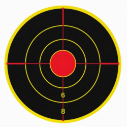Gommettes centre de cible diam. 100 mm x 200