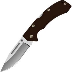 Couteau Pliant AccuSharp Lame Inox Manche G10 Noir Lockback AS711C