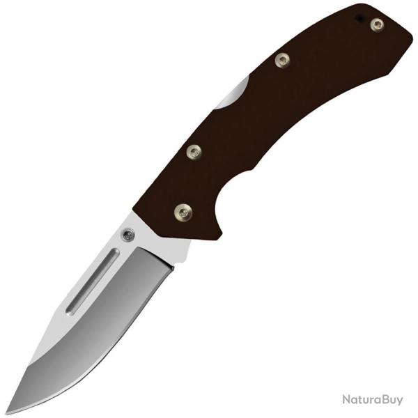 Couteau Pliant AccuSharp Lame Inox Manche G10 Noir Lockback AS711C