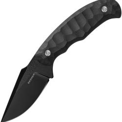 Couteau Fixe Anthem Knives Outpost Lame Acier 52100 Manche G10 Noir &Eacute;tui Kydex ATHOTBKBK