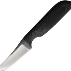 Couteau Fixe Anza Lame Acier 6,68 cm Manche Micarta Noir &Eacute;tui Cuir AZWKR3M