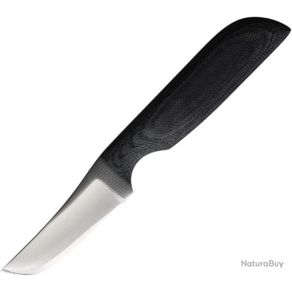 Couteau Fixe Anza Lame Acier 6,68 cm Manche Micarta Noir �tui Cuir AZWKR3M