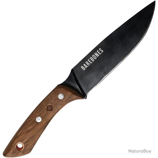 Couteau Barebones Living Woodsman No 6 Field Lame Acier SK-5 Manche Noyer BARE2118