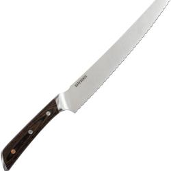 Couteau de Cuisine Barebones Living No 9 Bread Lame Acier 5Cr15MoV Manche Pakkawood Marron BARE492