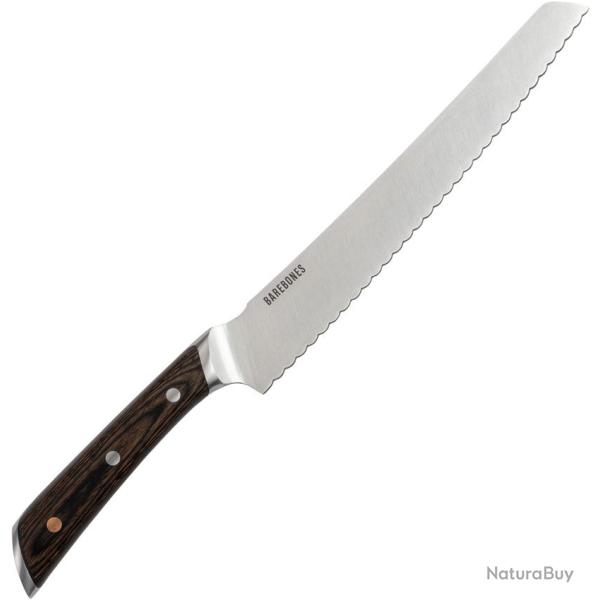 Couteau de Cuisine Barebones Living No 9 Bread Lame Acier 5Cr15MoV Manche Pakkawood Marron BARE492