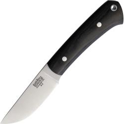 Couteau Bark River Woodland Special Lame Acier A2 Drop Point Manche Micarta Noir &Eacute;tui Cuir BA112MBC
